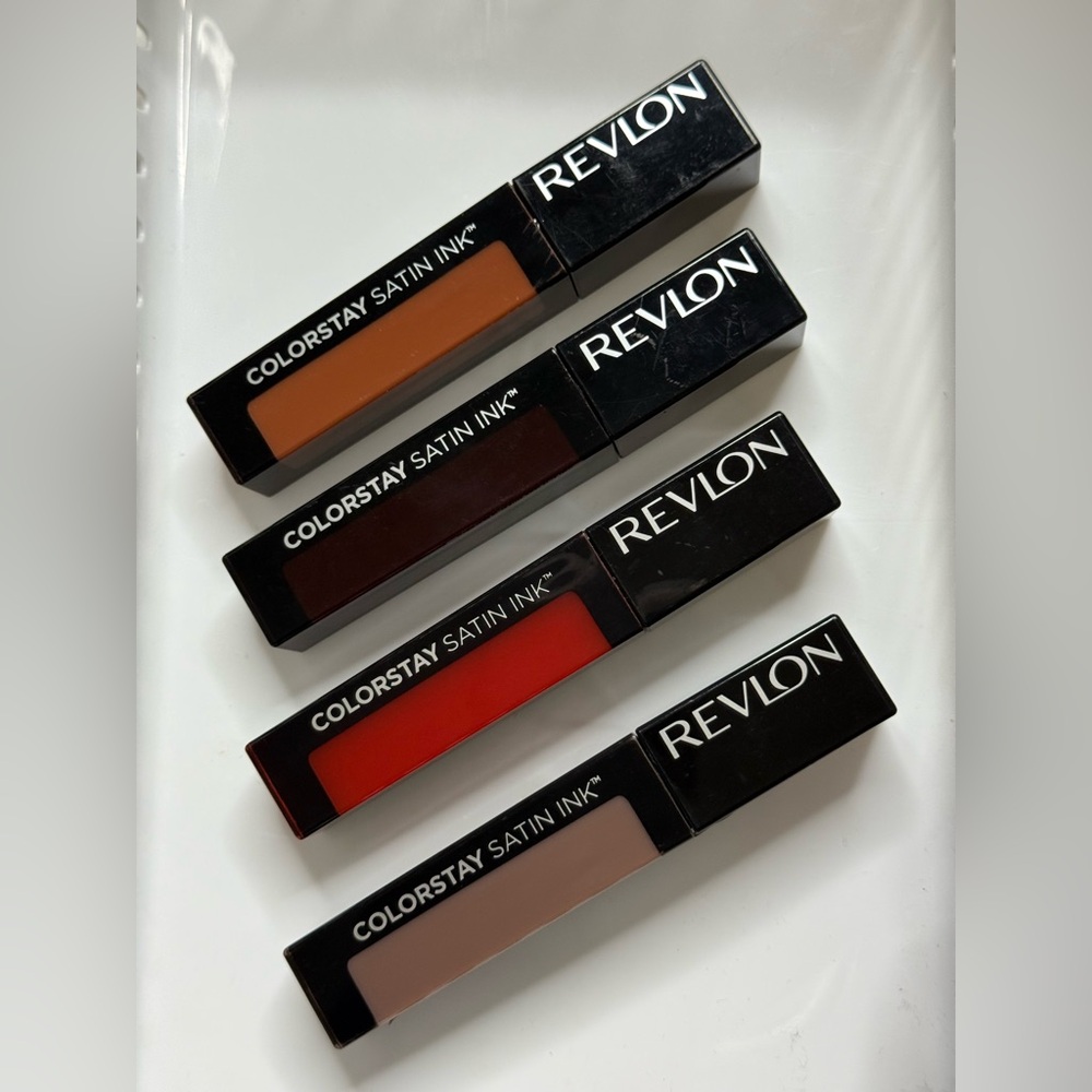 Revlon ColorStay Satin Ink Lipstick Set - Red, Brown, Tan, Cream